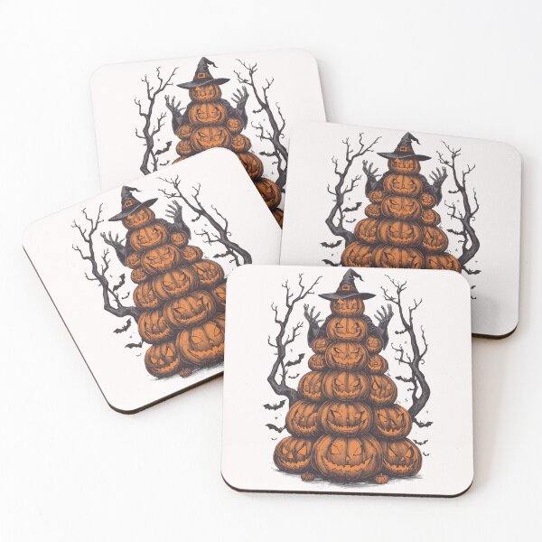 Item preview, Pumpkin Tower Jack O Lantern Witch Halloween Sticker designed and sold by FestivityFinds.