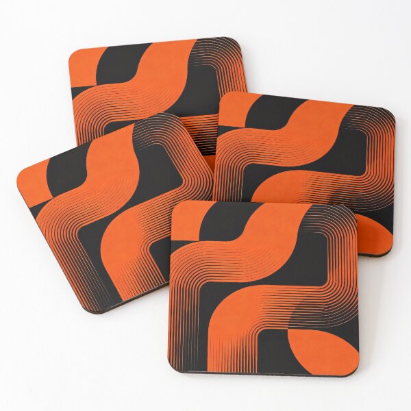 Item preview, Retro-Futuristic Orange Flow designed and sold by zzz888.