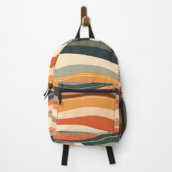 Item preview, Mid Century Modern Liquid Swirl, Orange, Green #2 designed and sold by Prints and Lifestyle.