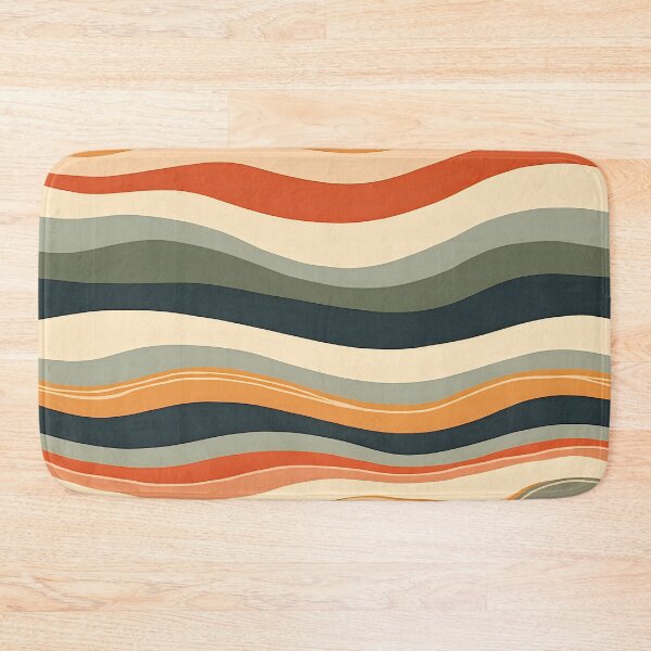Item preview, Mid Century Modern Liquid Swirl, Orange, Green #2 designed and sold by Prints and Lifestyle.