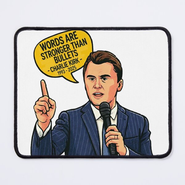 Item preview, Charlie Kirk, Words Are Stronger Than Bullets Charlie Kirk designed and sold by francous03.