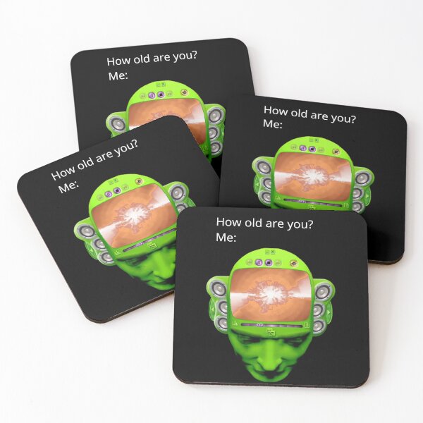 Item preview, How Old Are You? Windows Media Player Green Head Retro Meme designed and sold by GEEK_out.