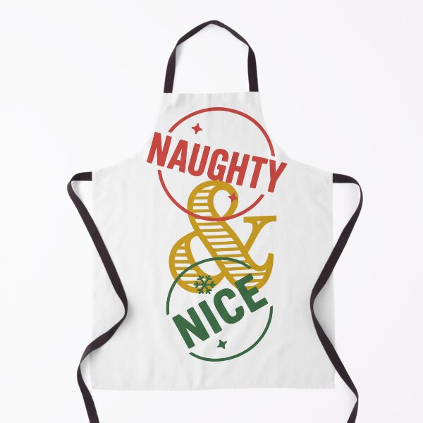 Item preview, Naughty & Nice Christmas Shirt • Festive Typographic Ampersand Design • Funny Holiday Tee & Sticker (Red/Green/Gold) designed and sold by DavidMay.