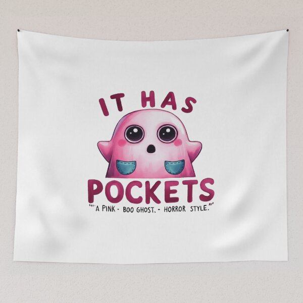 Item preview, Cute Pink Ghos It Has Pockets designed and sold by francous03.