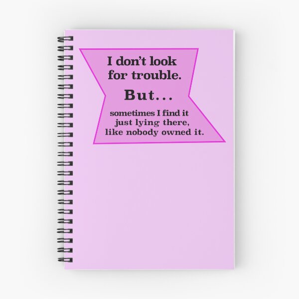 Item preview, I don’t look for trouble, but, pink background designed and sold by mntimg.