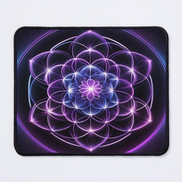 Item preview, Cosmic Flower of Life - Purple Sacred Geometry Mandala designed and sold by Cristhian Almanza.
