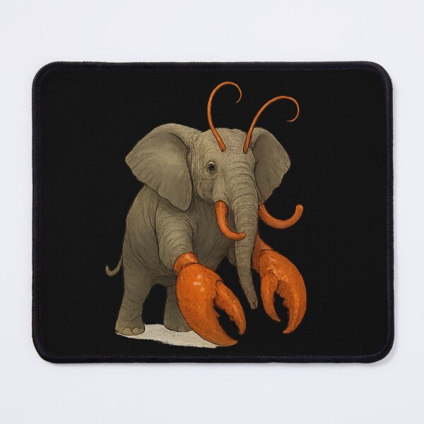 Item preview, Lobsterphant – Elephant with Lobster Claws and Antennae designed and sold by Printessive Designs.
