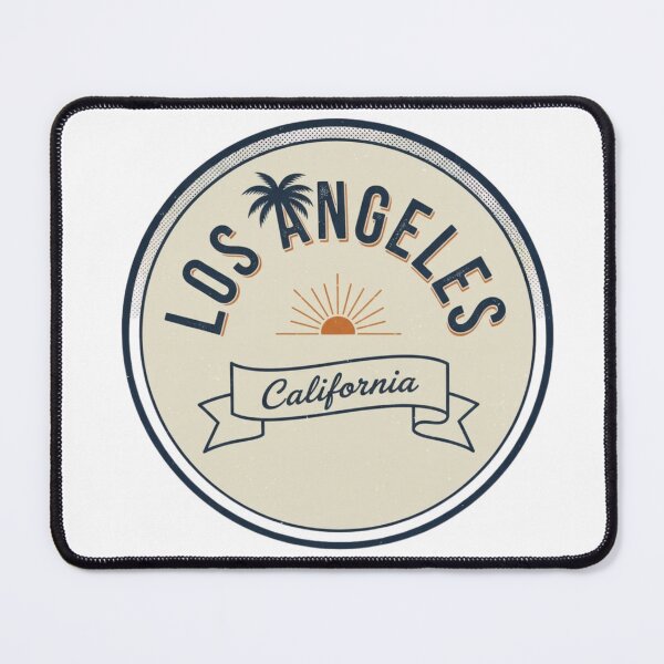 Item preview, Los Angeles Vintage Travel Stamp — Palm-Integrated Typography Badge designed and sold by Happyfreedom.