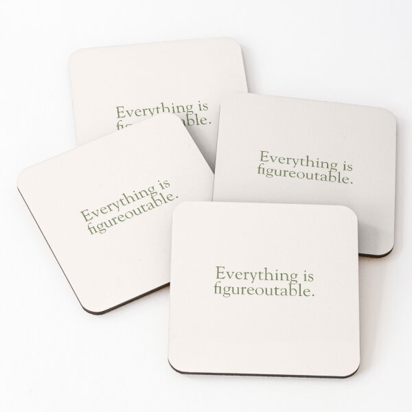 Item preview, Everything Is Figureoutable designed and sold by wallflowershop.