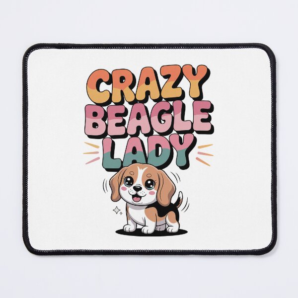 Item preview, Crazy Beagle Lady designed and sold by graphic-genie.