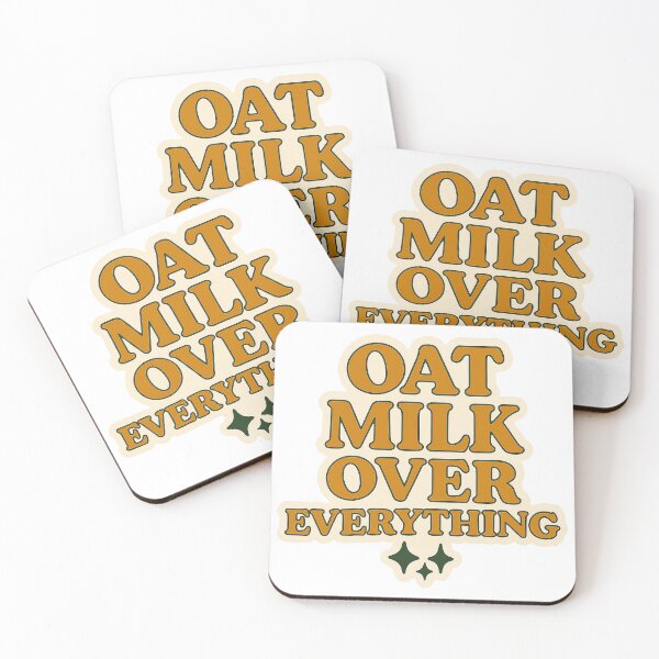 Item preview, Oat Milk Over Everything – Retro Coffee Humor designed and sold by myselftherapy.