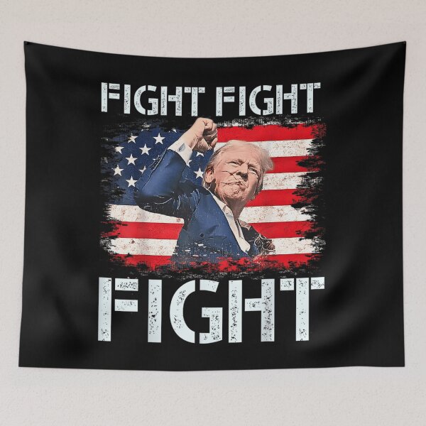 Item preview, Trump Fight Fight Fight Trump Signals To Americans To Fight designed and sold by mariannilda70.