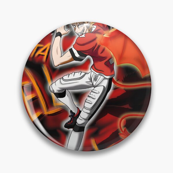 Item preview, Bat Outta Hell (Hiruma Yoichi) - BGflame Throw Pillow 	 designed and sold by jplohyifi92.