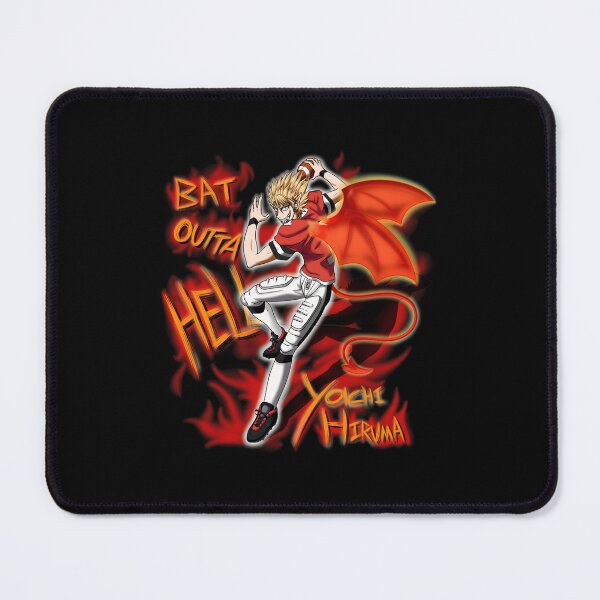 Item preview, Bat Outta Hell (Hiruma Yoichi) - BGflame Throw Pillow 	 designed and sold by jplohyifi92.