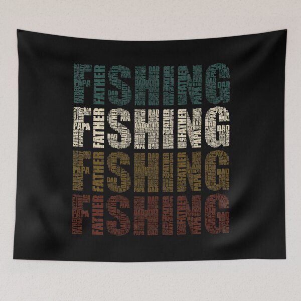 Item preview, Fishing Dad Typography - Gift for Papa and Anglers designed and sold by clickbongski.