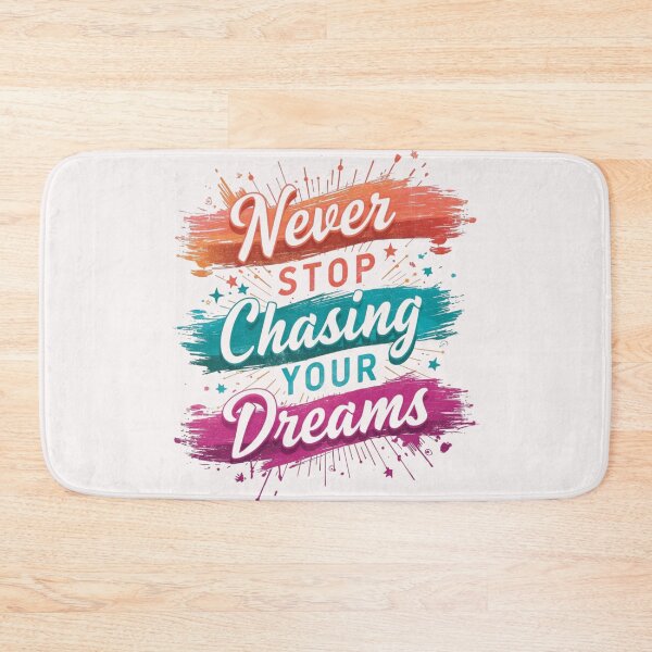 Item preview, Never Stop Chasing Your Dreams Motivational Quote T-Shirt designed and sold by FestivityFinds.