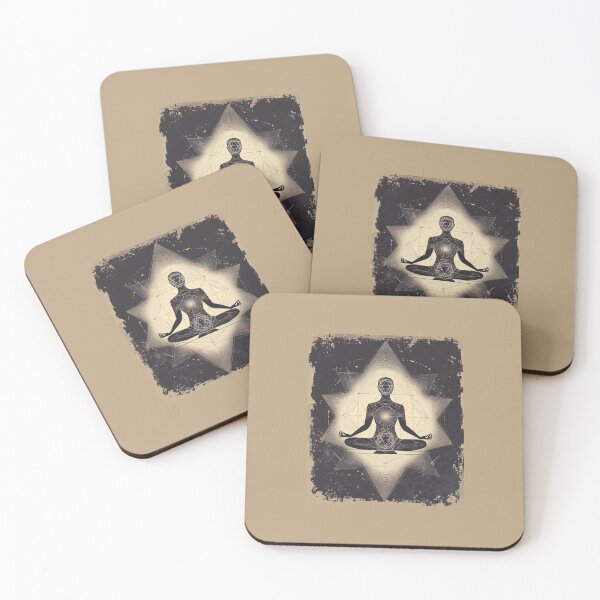 Item preview, Sacred Geometry Meditation – Yoga Silhouette Spiritual Art designed and sold by Yogabyadeola.