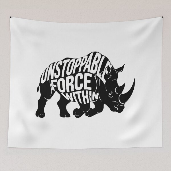 Item preview, Unstoppable Force Within Rhino designed and sold by EdvvinStudios.