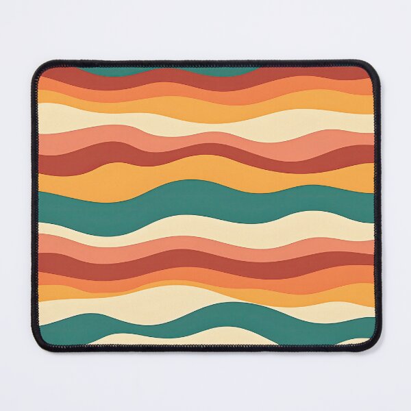 Item preview, Copy of Mid Century Modern Liquid Swirl, Cyan Brown #1 designed and sold by Prints and Lifestyle.