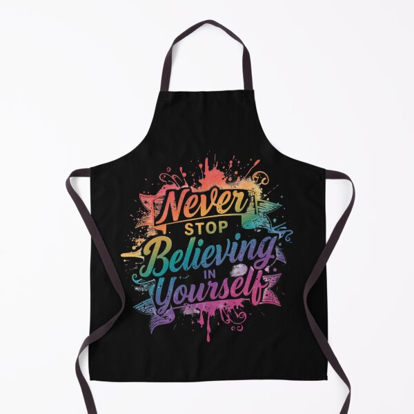 Item preview, Never Stop Believing in Yourself Rainbow Inspirational Quote T-Shirt designed and sold by FestivityFinds.