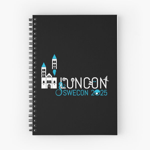 Item preview, Luncon 2025 Liggande Logga Fr Svart Bakgrund designed and sold by ZadiMadibinta87.