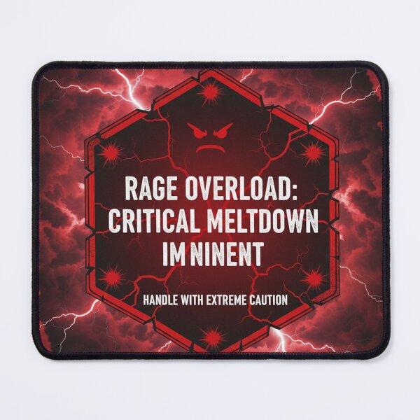 Item preview, Rage Overload – Critical Meltdown Warning designed and sold by TinaDu-.
