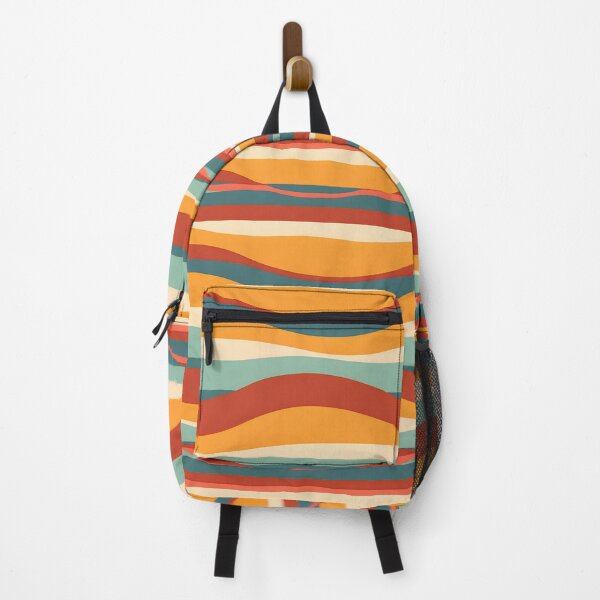 Item preview,  Mid Century Modern Liquid Swirl, Cyan Brown #1 designed and sold by Prints and Lifestyle.