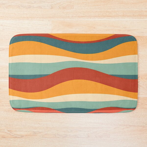 Item preview,  Mid Century Modern Liquid Swirl, Cyan Brown #1 designed and sold by Prints and Lifestyle.
