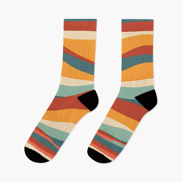 Item preview,  Mid Century Modern Liquid Swirl, Cyan Brown #1 designed and sold by Prints and Lifestyle.
