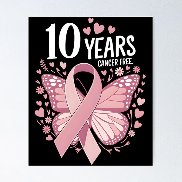 Item preview, 10 Years Breast Cancer Free Survivor Butterfly designed and sold by aprilbonnieuth.