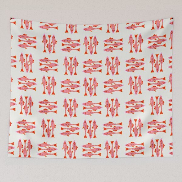 Item preview, Modern Flat Fish Pattern designed and sold by indysign.