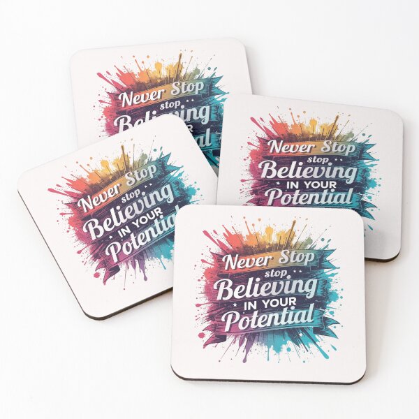 Item preview, Never Stop Believing in Your Potential Motivational Quote T-Shirt designed and sold by FestivityFinds.