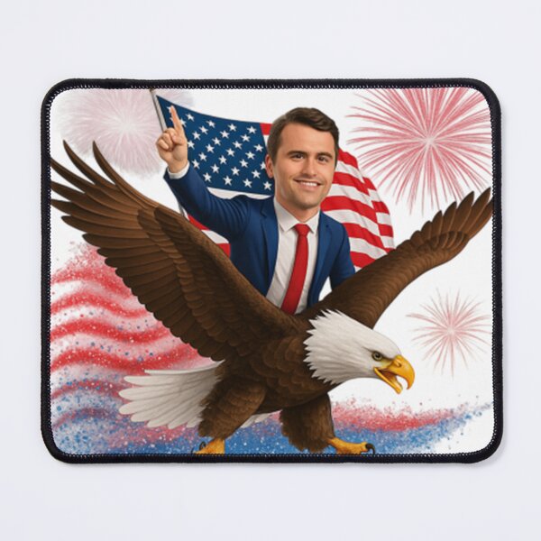Item preview, Charlie Kirk A true Patriot American Eagle designed and sold by MargareteOH.