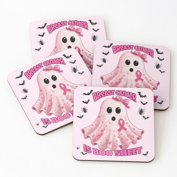 Item preview, Breast Cancer Is Boo Sheet – Pink Ribbon Ghost designed and sold by ArgentoArt.