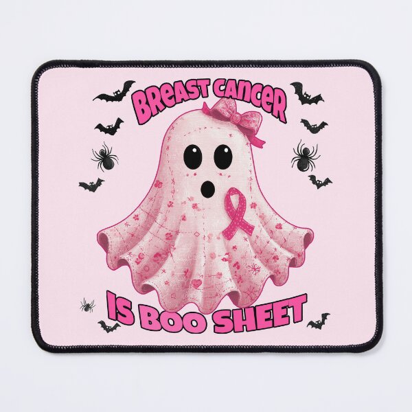 Item preview, Breast Cancer Is Boo Sheet – Pink Ribbon Ghost designed and sold by ArgentoArt.