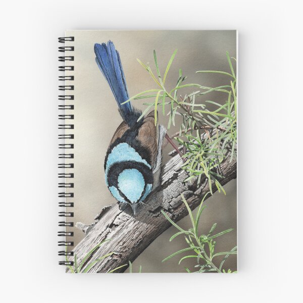 Item preview, SPRING HAS SPRUNG - Superb Fairy-wren designed and sold by Frances McMahon Watercolour Bird Artist.