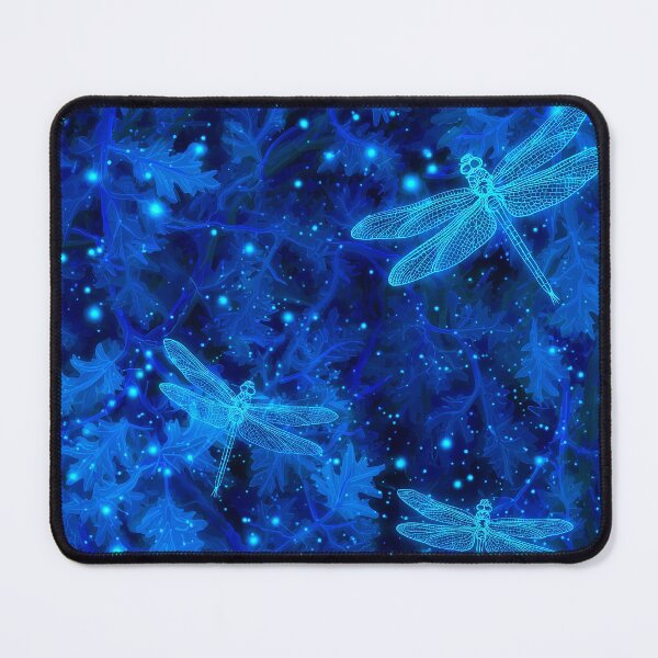 Item preview, glowing blue with fireflies and dragonfly designed and sold by DualEnergy.