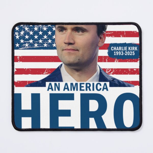 Item preview, Charlie Kirk American Hero Patriotic Flag designed and sold by MargareteOH.