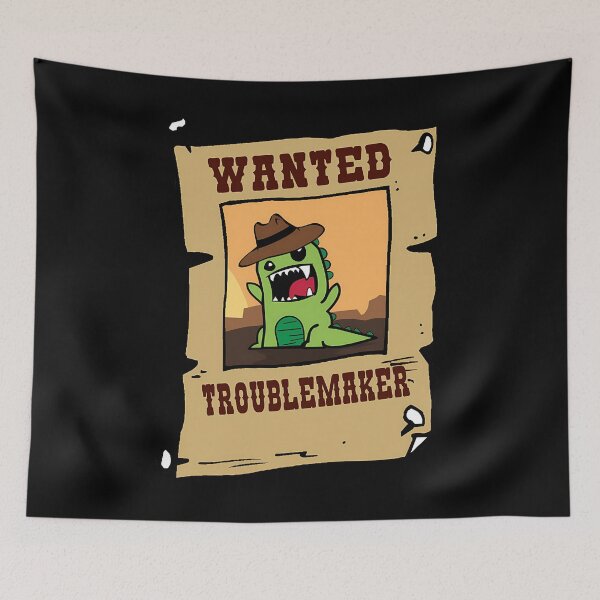 Item preview, Cow	 T-Rex Wanted Troublemaker  	 designed and sold by nhcixkovph49.