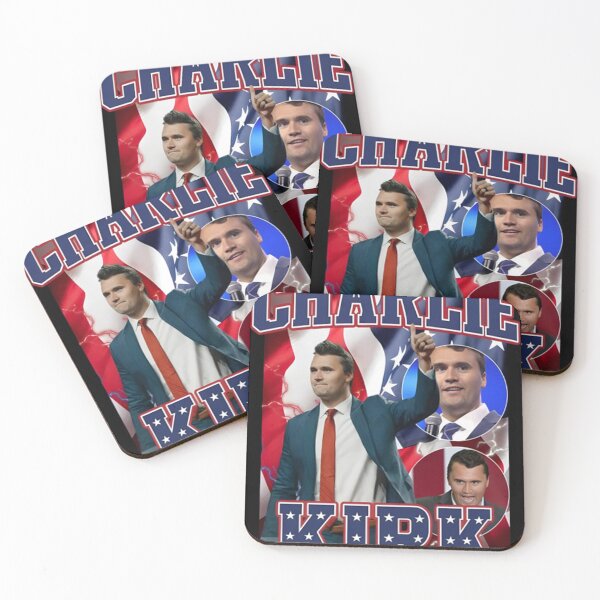 Item preview, Charlie Kirk Bold Patriotic Stars & Stripes Collage designed and sold by MargareteOH.