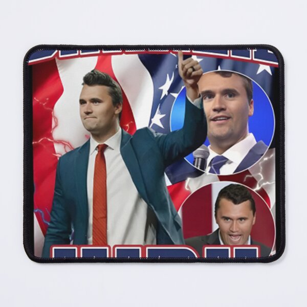 Item preview, Charlie Kirk Bold Patriotic Stars & Stripes Collage designed and sold by MargareteOH.