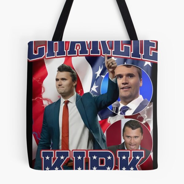 Item preview, Charlie Kirk Bold Patriotic Stars & Stripes Collage designed and sold by MargareteOH.