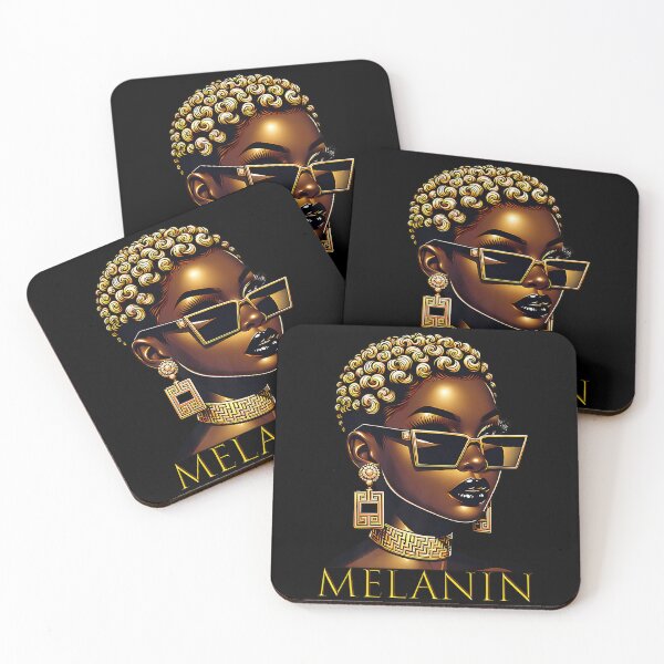 Item preview, Womens Black Gold Queen Melanin Gift designed and sold by mariannilda70.