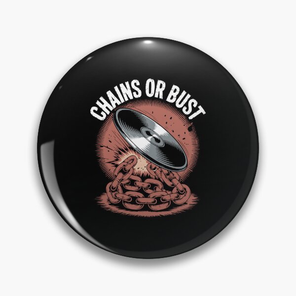 Item preview, Chains or Bust – Bold Disc Golf Player designed and sold by PadiDesign.