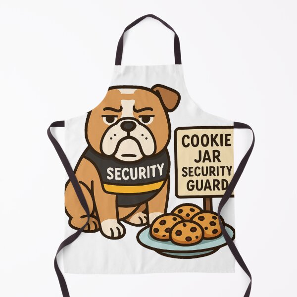Item preview, Cookie Jar Security Guard Bulldog Funny Sticker designed and sold by NitkiStudio.