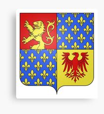 French France Coat of Arms 15260 Blason de la ville de Kanfen Moselle Canvas Print