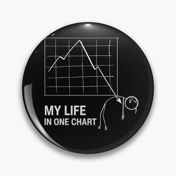 Item preview, My Life in One Chart | Funny Relatable Graph Design designed and sold by GiggleShift.