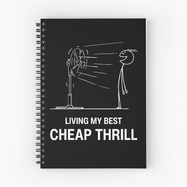 Artikelvorschau, Living My Best Cheap Thrill | Funny Fan Joke Design entworfen und verkauft von GiggleShift.