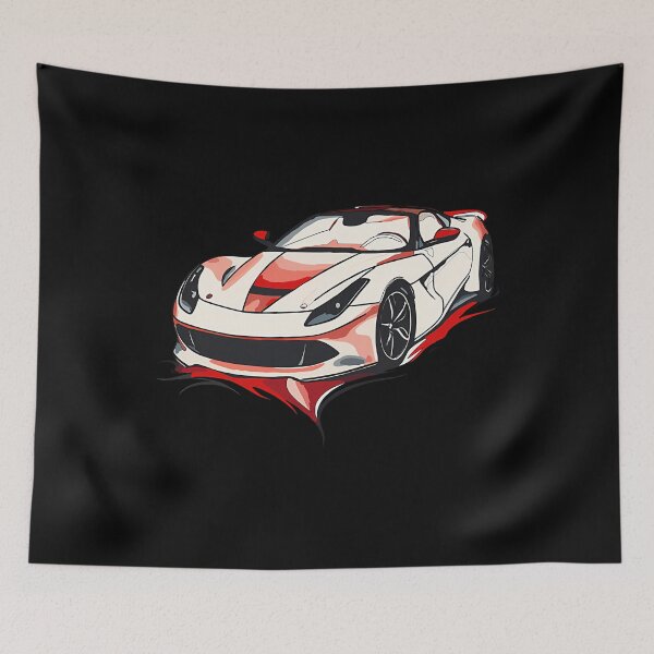 Item preview,  Italian Supercar Art  Bold Red  White Graphic designed and sold by Art-polar.