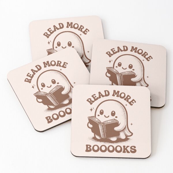 Item preview, Read More Booooks Cute Reading Ghost Book Lover designed and sold by KLArtzStore.
